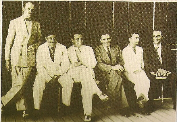 Peri Cunha, Mário Reis, Francisco Alves, Noel Rosa et Nonô. 
